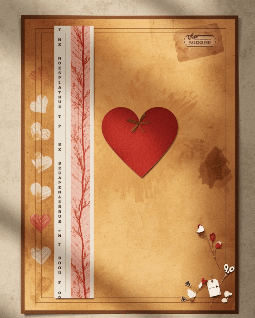 Sample of the junk journal being pieced together